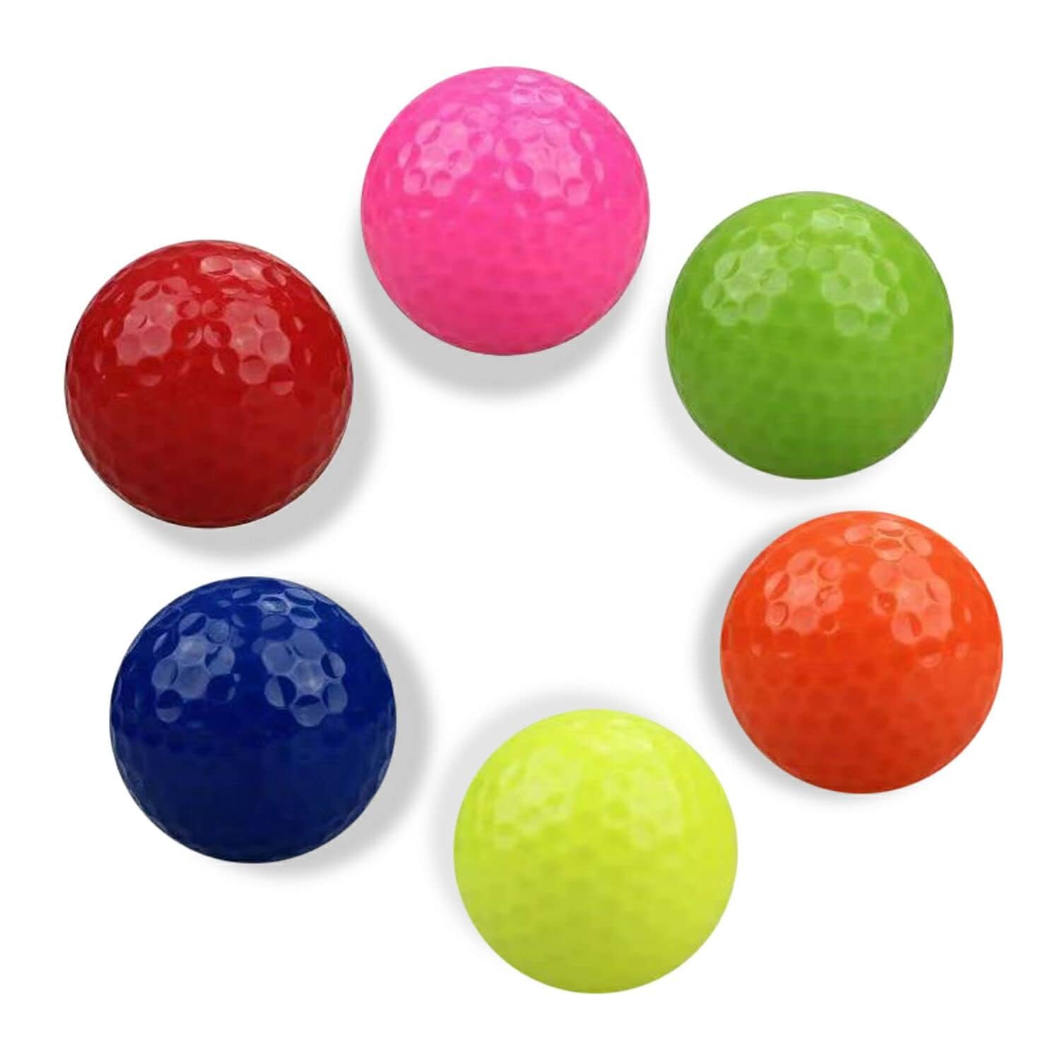 Xwejek Colored Golf Balls 8Pack,Practice Mini Golf Balls For Men,Novelty Bright Class Golf Ball For Golfer Indoor&Outdoor,Golf G