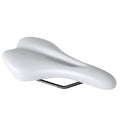 Bike Saddle Seat Pad Breathable Hollow Thicks Comfortable Bicycle Fit for MTB Road Bike Fixed Gear Bike (Thickened, White)