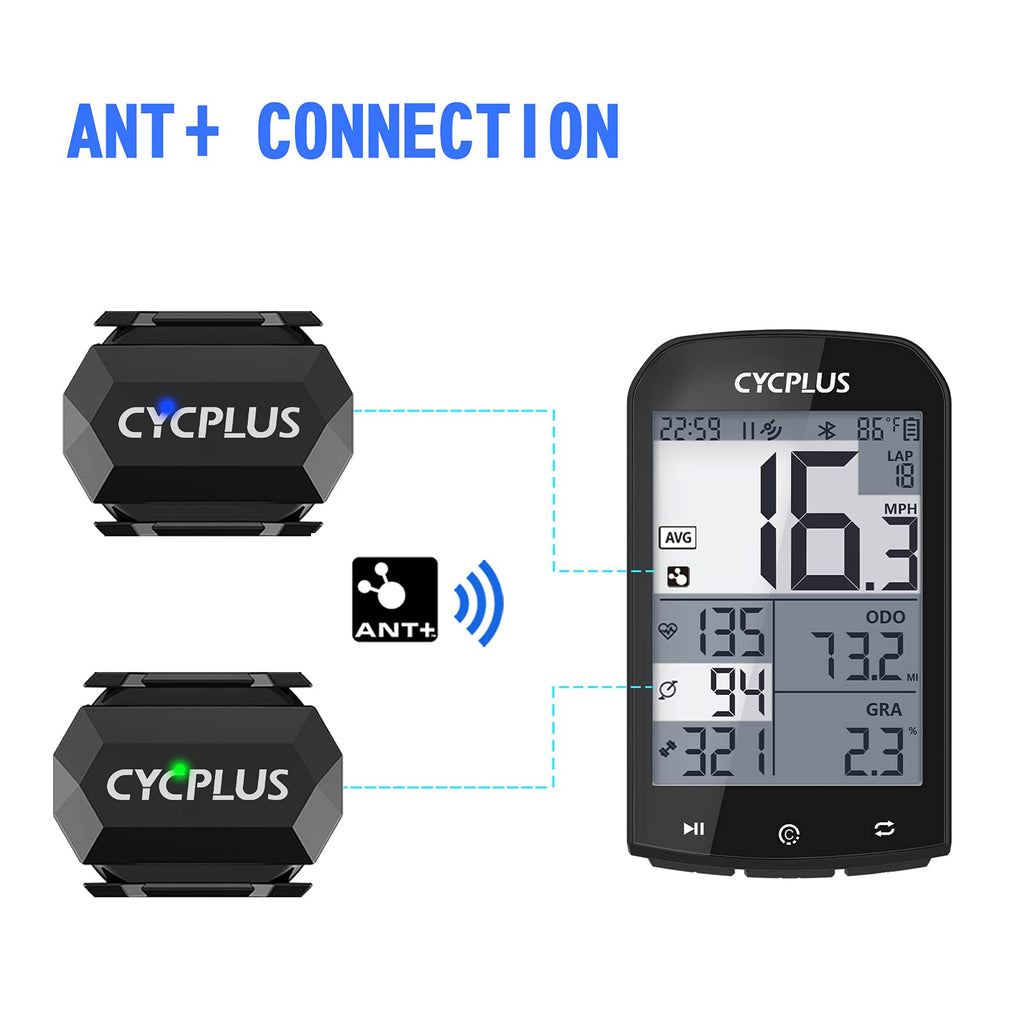 Cycplus Cycling Speed And Cadence Sensor Bluetooth & Ant+ Wireless Bike Cadence Sensor Speed Ip67 Waterproof- C3 X 2