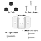 Aifeier Et Dartboard Bracket Hanging Dartboards Mounting Hardware Kit For Dart Games (2 Set)