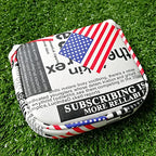 Golf Builder Usa Stars And Stripes 2Ball Magnet Golf Club Square Mallet Putter Head Cover For Center Shafts Putters