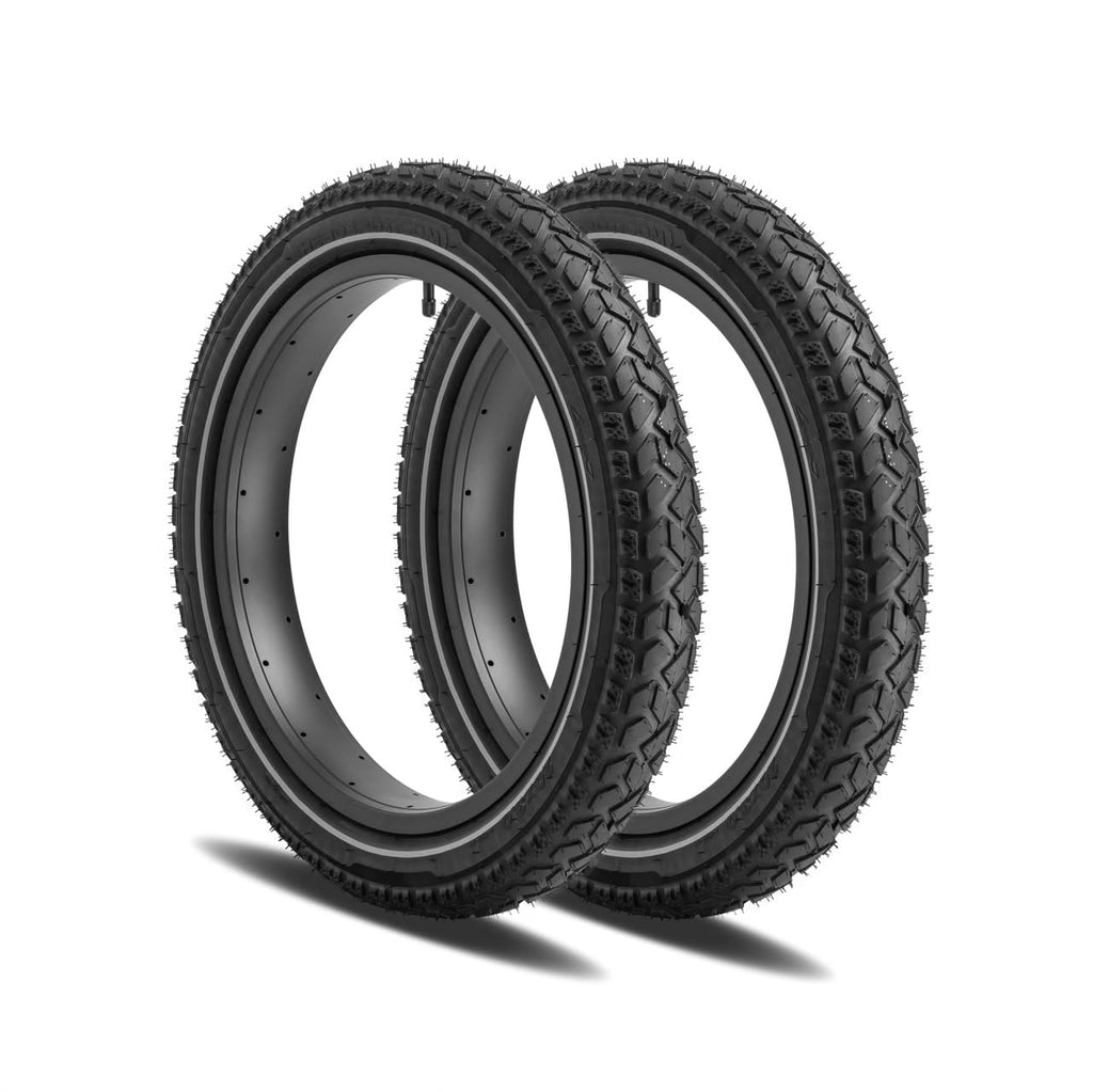 Allscape 20X3 E-Bike Fat Tires, Includes Tubes, Heavy Duty 20 Inch X 3.0 Fat Tyre For E Bikes, Mountain Bikes, All Terrain Tire