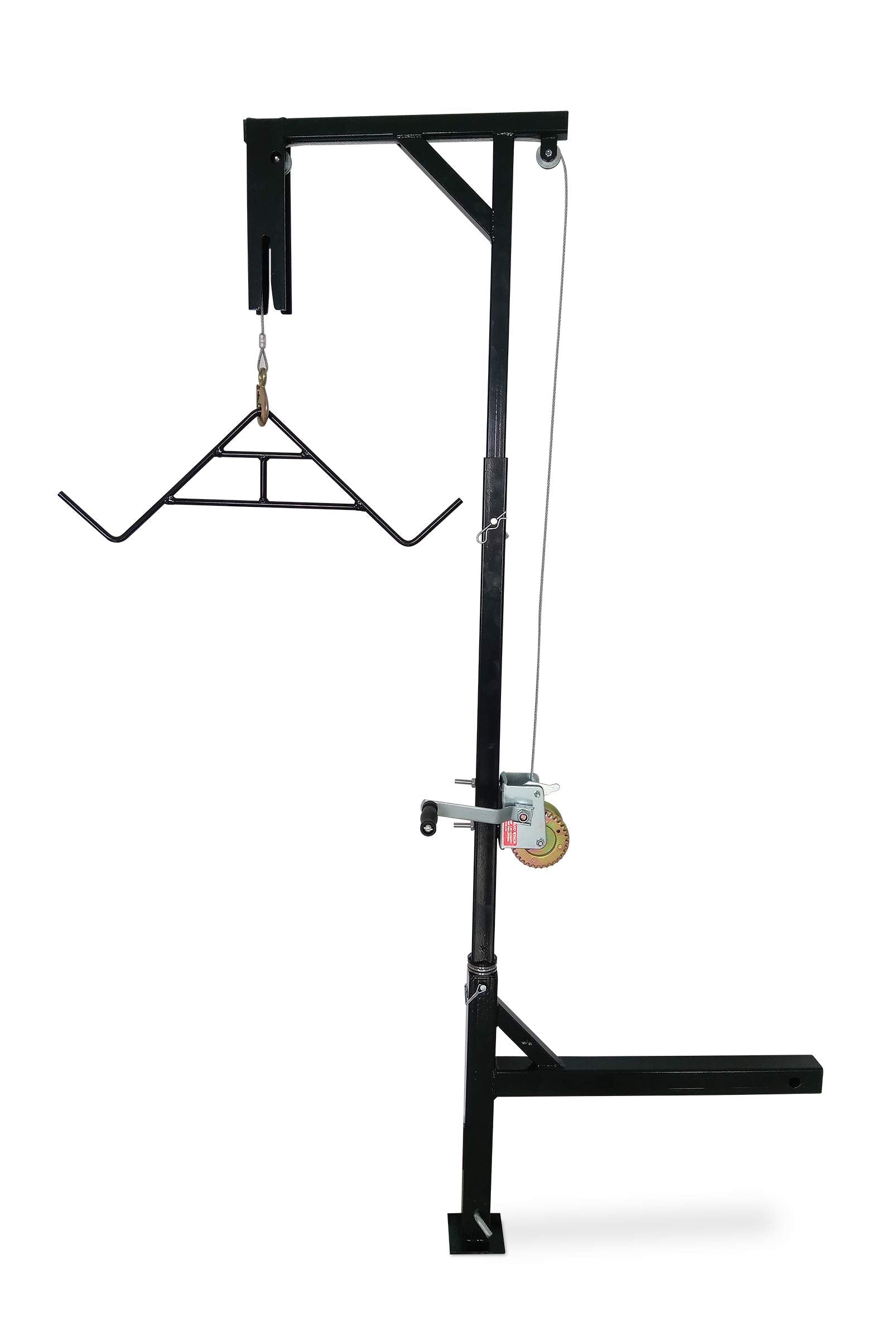 Hme Truck Hitch Game Hunting Hoist - Complete Kit (Includes Winch/Gambrel For Skinning Or Cleaning Game) | 400 Lb Capacity