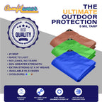 Comfitwear 8X10 Blue Poly Tarp Cover, Water Proof Tent Shelter Camping Rv Boat Tarpaulin