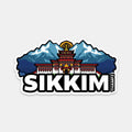 THAMPZ Sikkim 3D Embossed Flexible Fridge Magnet 0.5mm Decorative with Strong Hold | Refrigerator Magnet for Notes, Photos & Ki
