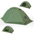 2-Person Backpacking Tent For 4-Season - Winter Waterproof Tent For One Person, Lightweight Camping Gear For Backpacking, Easy S