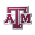 FANMATS 60561 Texas A&M Aggies Heavy Duty Aluminum Embossed Color Emblem, Auto Emblem Decal