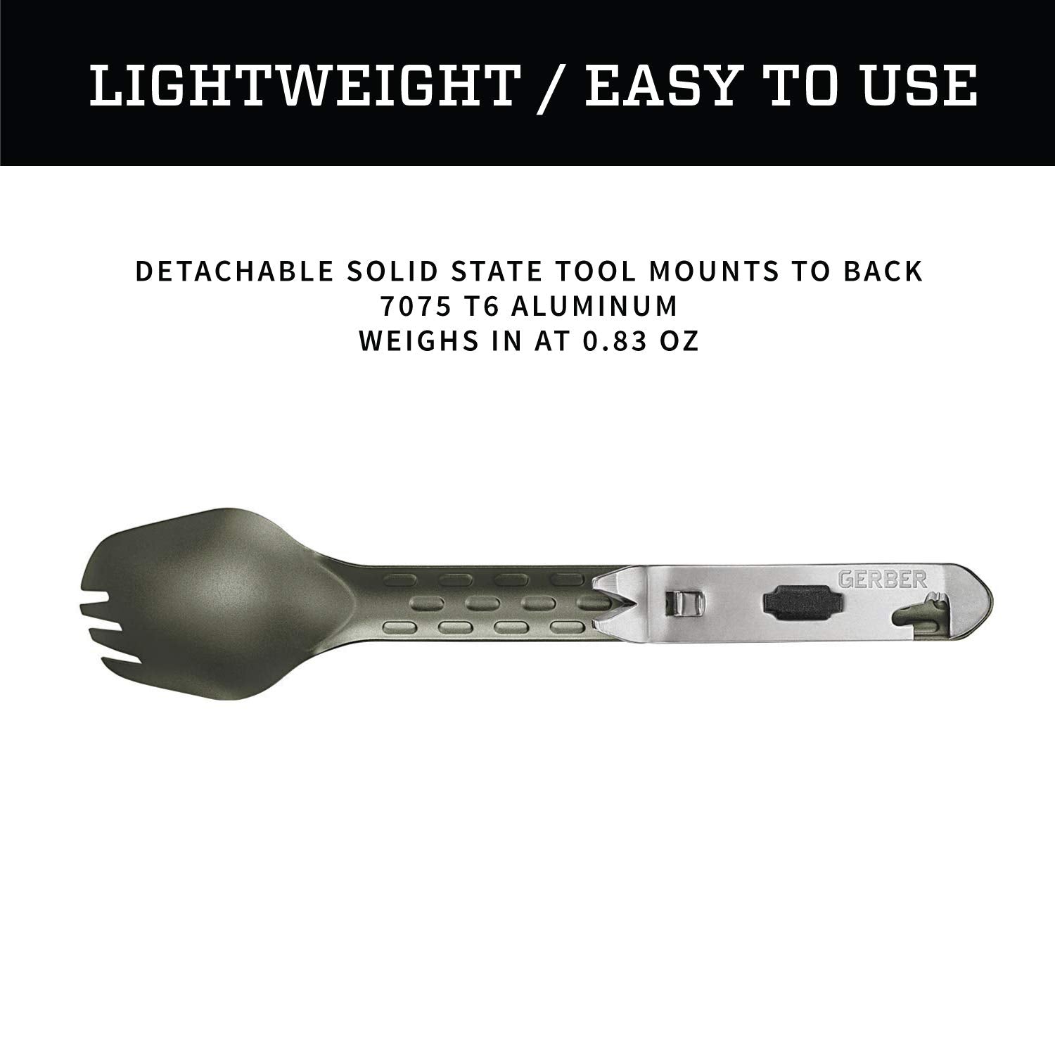 Gerber Gear Gerber Devour Multi-Fork, Camp Eating Tool, Flat Sage [31-003422]