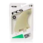 Fcs M3 Natural Glass Flex Tri Set Of Fin Small Small