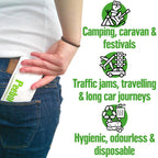 Peebol By Shewee - The Pocket-Sized Toilet - Rapidly Turns 1L Of Urine Into An Odourless, Compostable & Solid Gel. Uk Made, Disp
