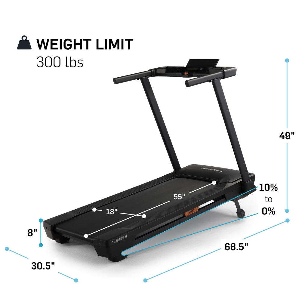 Nordictrack T Series 5 Treadmill + 30-Day Ifit Membership