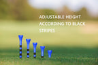 Zivisk Wooden Golf Tees 2-3/4 Inch 100 Count, 2.75'' Long Golf Wood Bamboo Tees(Blue,70Mm)