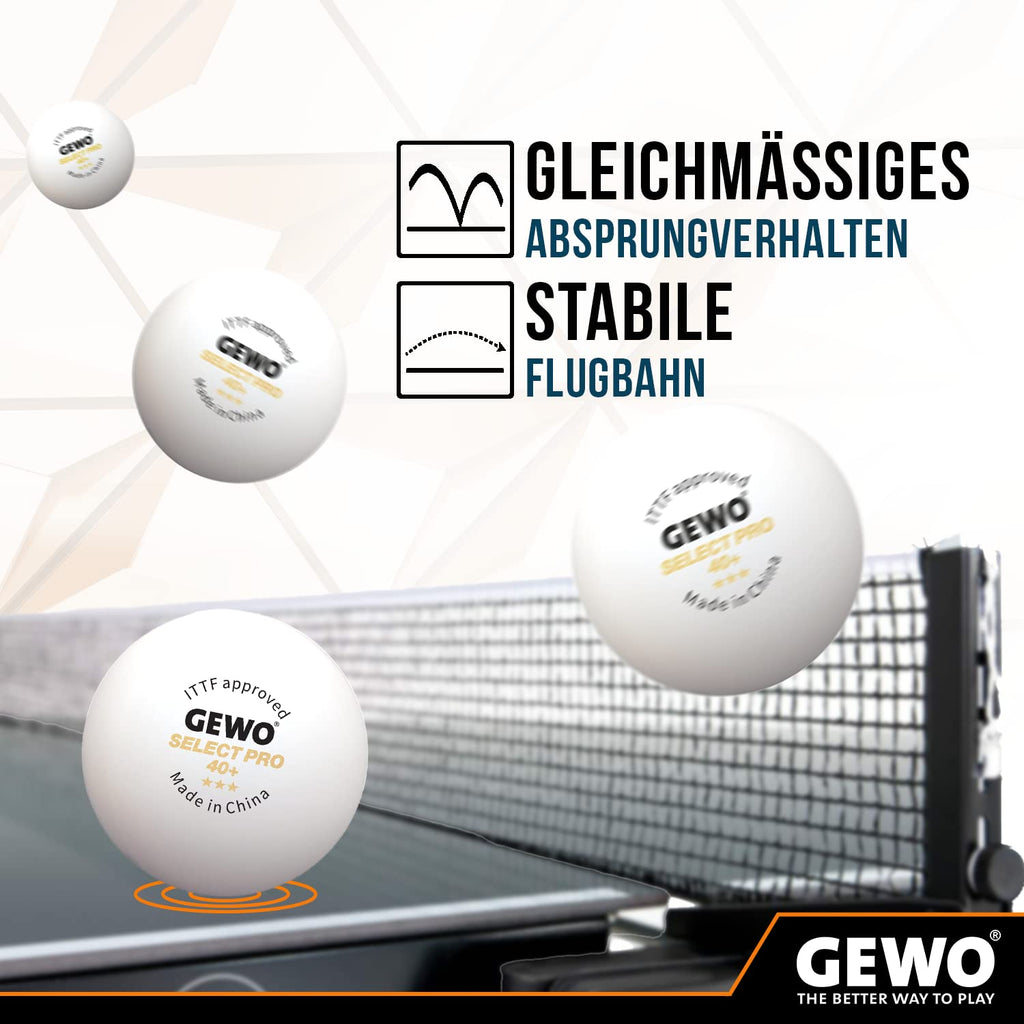 Gewo Select Pro 40 Plus Abs Table Tennis Ball - 6 Pack