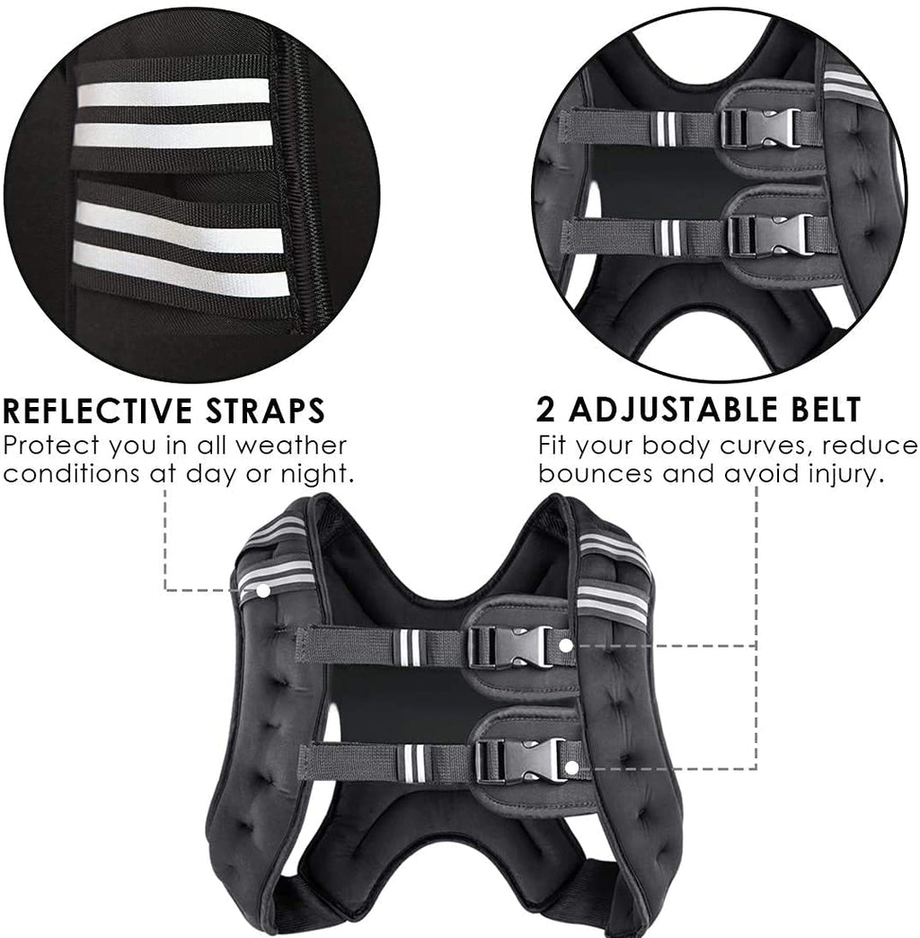 Prodigen Running Weight Vest For Men Women Kids 20 Lbs, Body Weight Vests For Training Workout, Jogging, Cardio, Walking, Elite