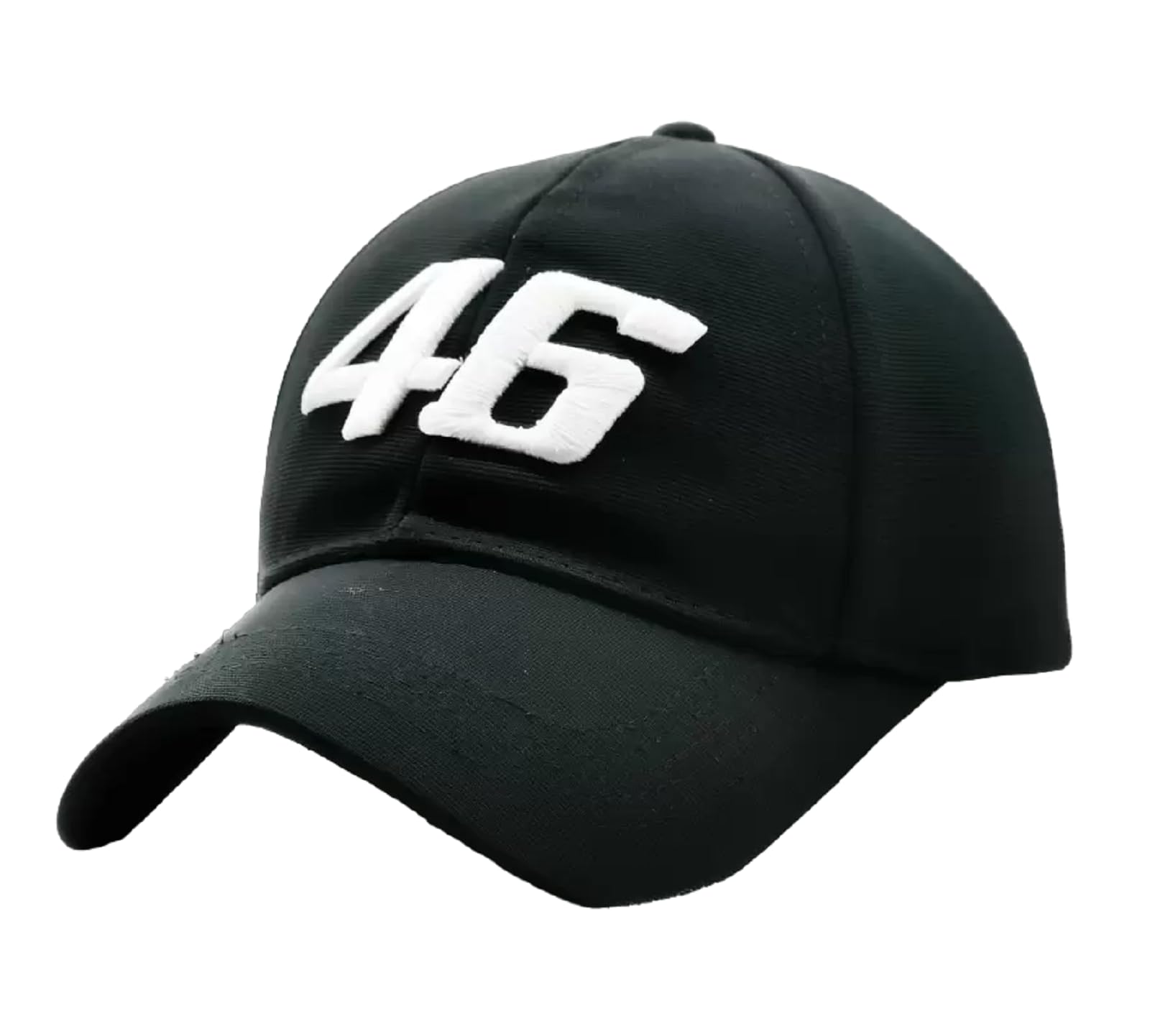 Corngate 46 Printed Baseball Cap  Adjustable Fitted Cap With Buckle Closure (Pack Of 1, Black)