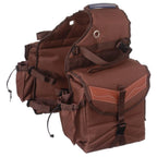 Tough 1 Insulated Saddle Bag With Pockets Brown
