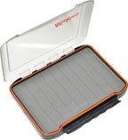 Alichino Fly Box For Fly Files Ice Jig Box Two Sided Waterproof Fly Fishing Box For Nymphs And Streamers (Grey Foam Insert C, Ex