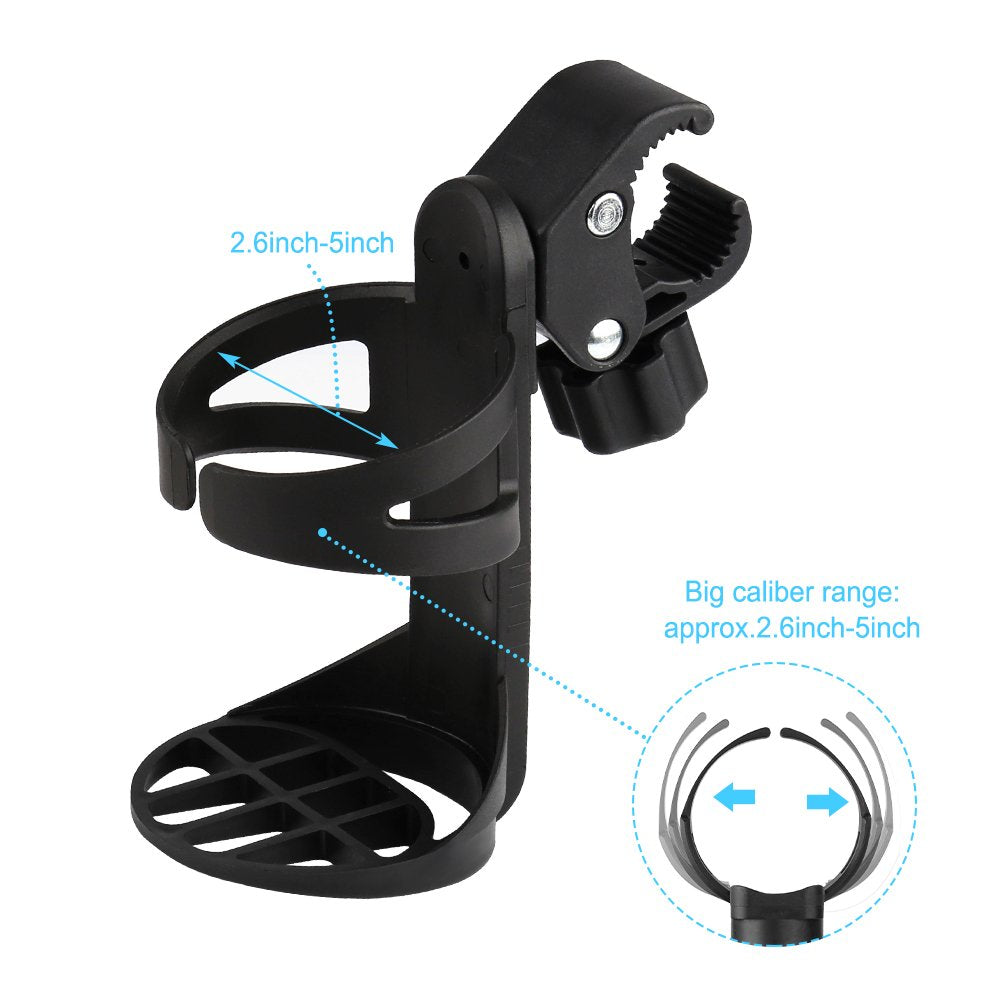 Accmor Bike Water Bottle Holder No Screws, Bike Cup Holder, Water Bottle Holders For Bike, Universal Drinks Holder For Large Bot