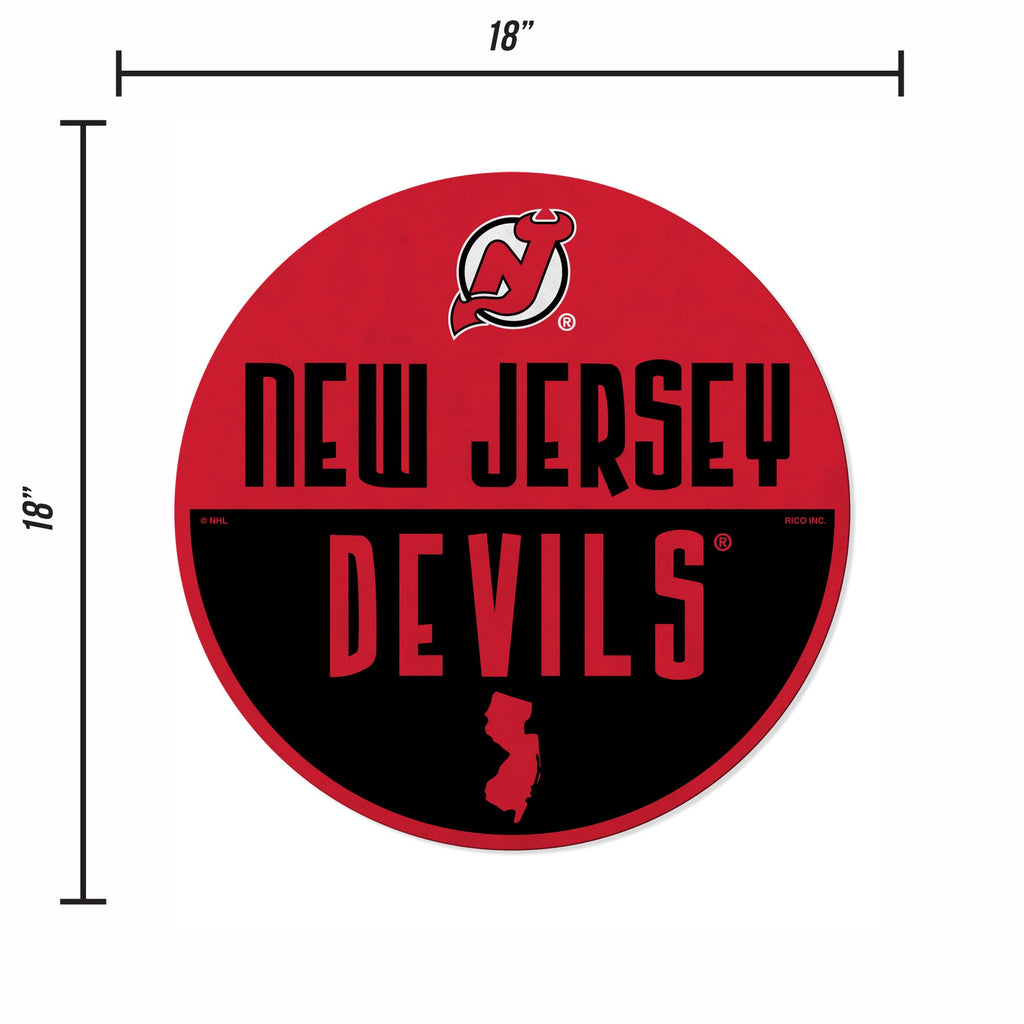 Rico Industries Nhl New Jersey Devils Classic Shape Cut Pennant - Home And Living Room D  Cor - Soft Felt Ez To Hang