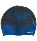 Sporti Molecule Silicone Swim Cap - Blue/Black