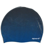 Sporti Molecule Silicone Swim Cap - Blue/Black