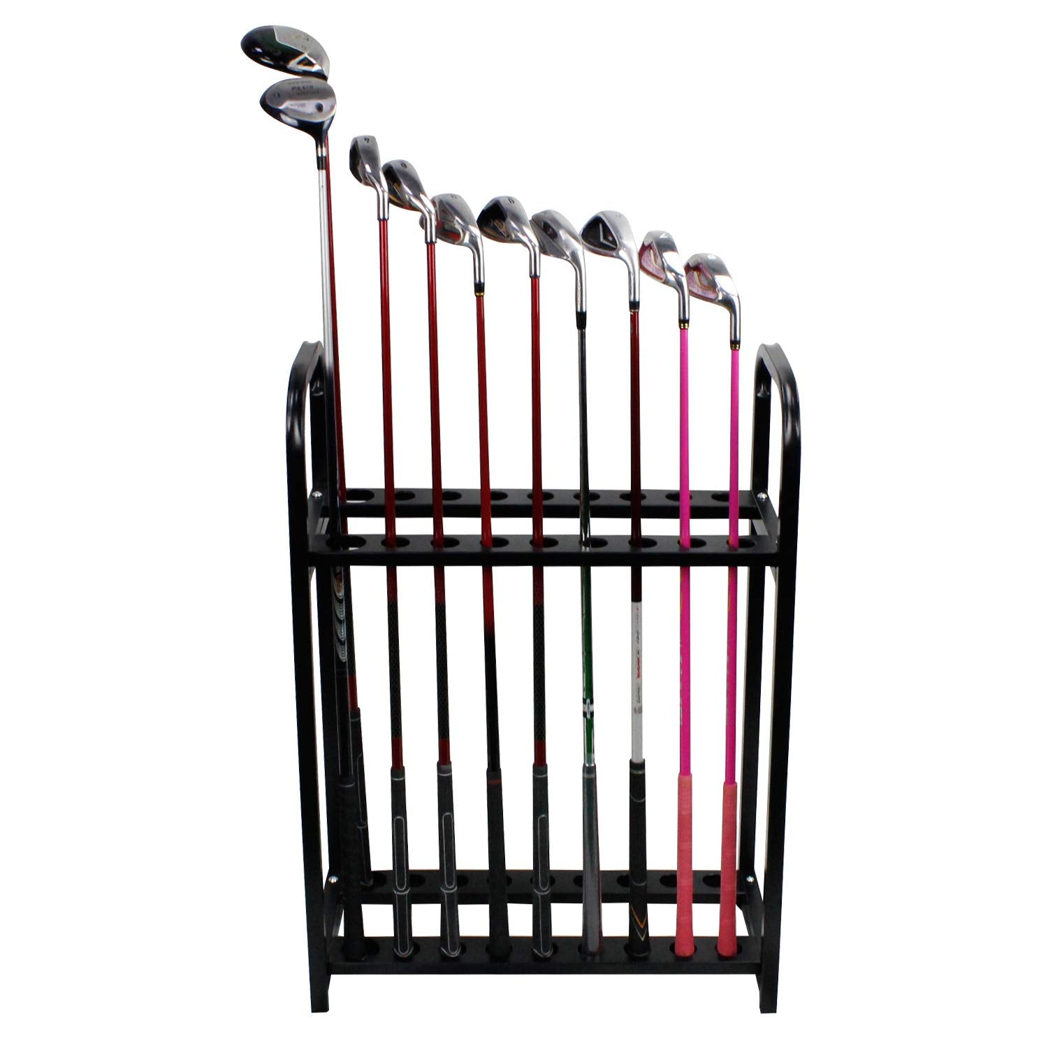 Crestgolf Acrylic Golf Club Organizers Golf Club Display Golf Putter Rack (18-Hole)