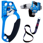 Newdoar Hand Ascender & Foot Ascender & Foot Loop Set For Tree Arborist Rappelling Gear Equipment Ce Certified Rope Clamp For 8~