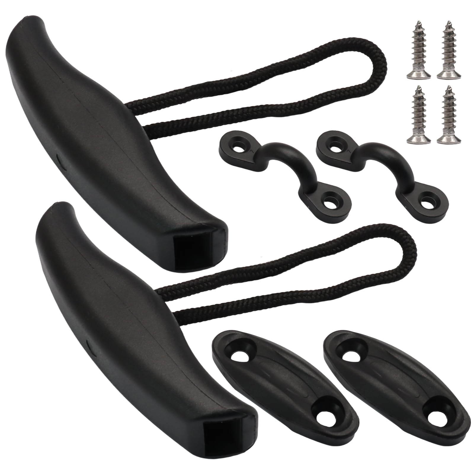 Jersvimc Kayak Handles 2 Pack Heavy Duty, Plastic Carry Handles T Rope Handle Kayak Accessories for Marine Boat Fishing