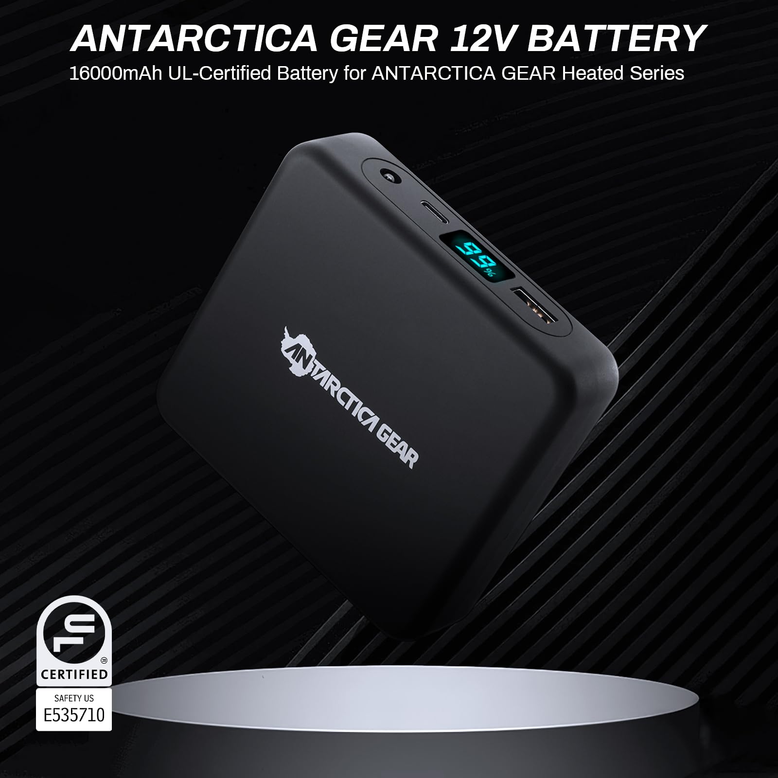 Antarctica Gear Heated Sleeping Bag Liner, 5 Heated Zones With 16000Mah 12V Battery Heated Pad, Electirc Sleeping Bag Heater For