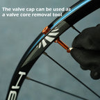 Thinvik Tubeless Presta Valve Stem 70Mm, Light Weight Alloy Kit - 2 Tubeless Valve Stems With Aluminum Alloy Cap + Core Removal