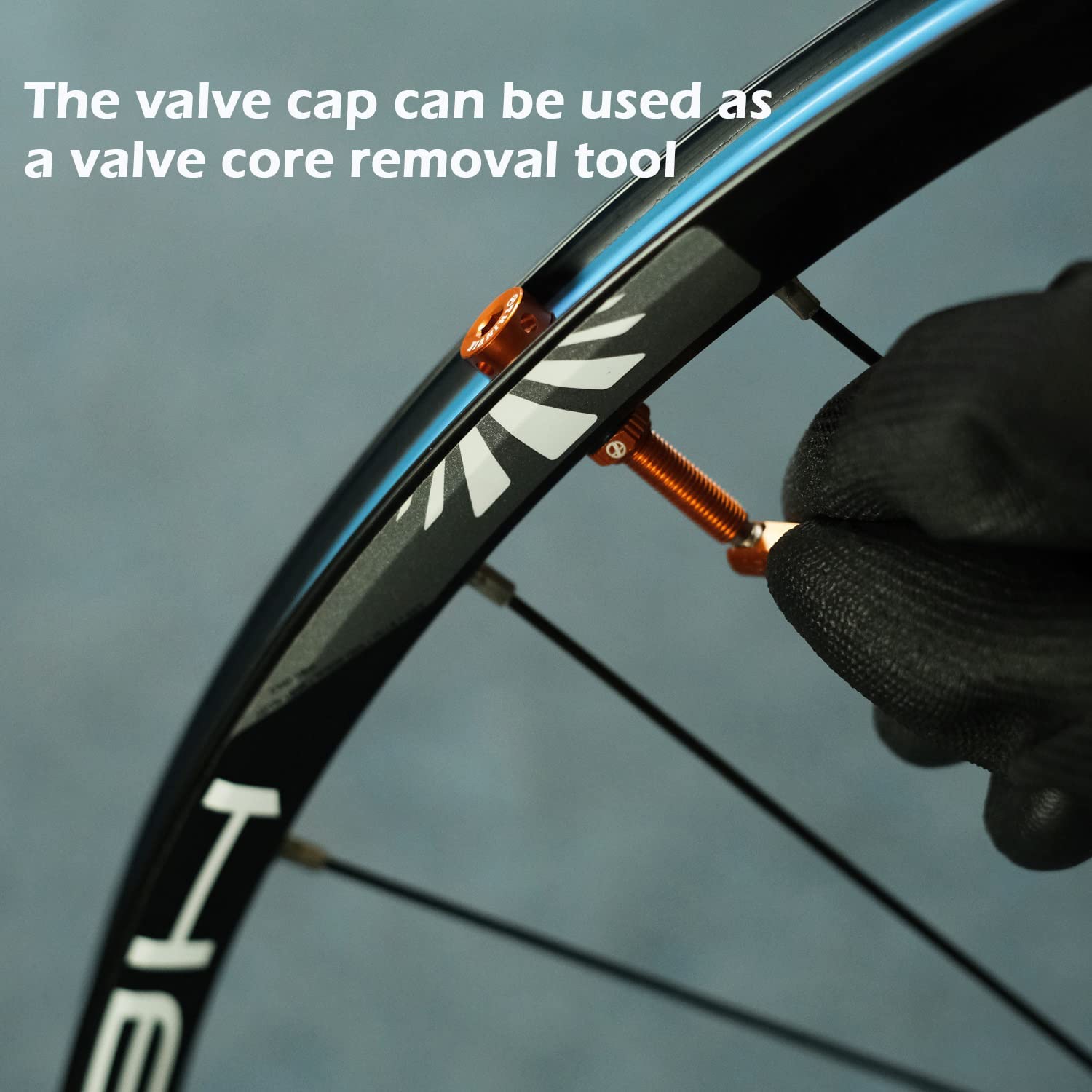Thinvik Tubeless Presta Valve Stem 70Mm, Light Weight Alloy Kit - 2 Tubeless Valve Stems With Aluminum Alloy Cap + Core Removal