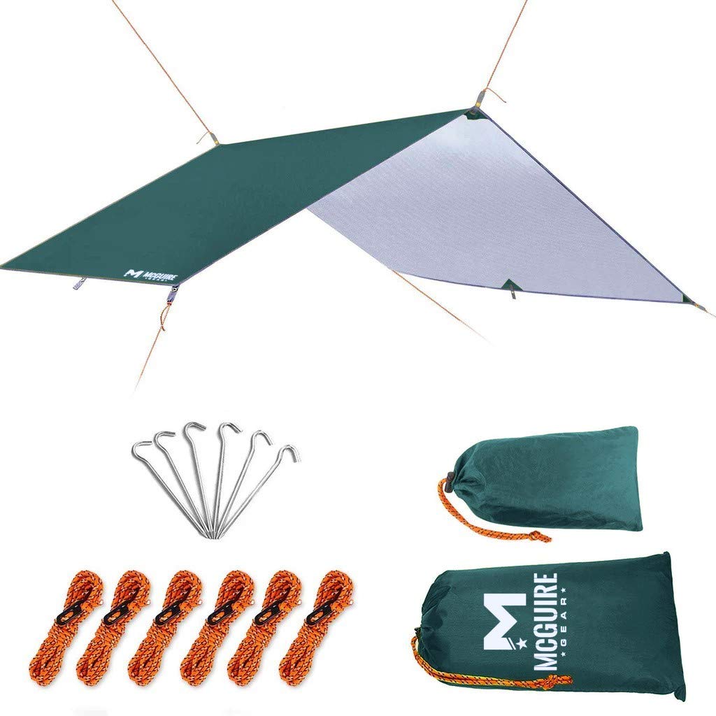 Lightweight Rain Fly Waterproof Tent, Ripstop Nylon Fabric, For Camping, Backpacking And Outdoor Adventure (Od Green)