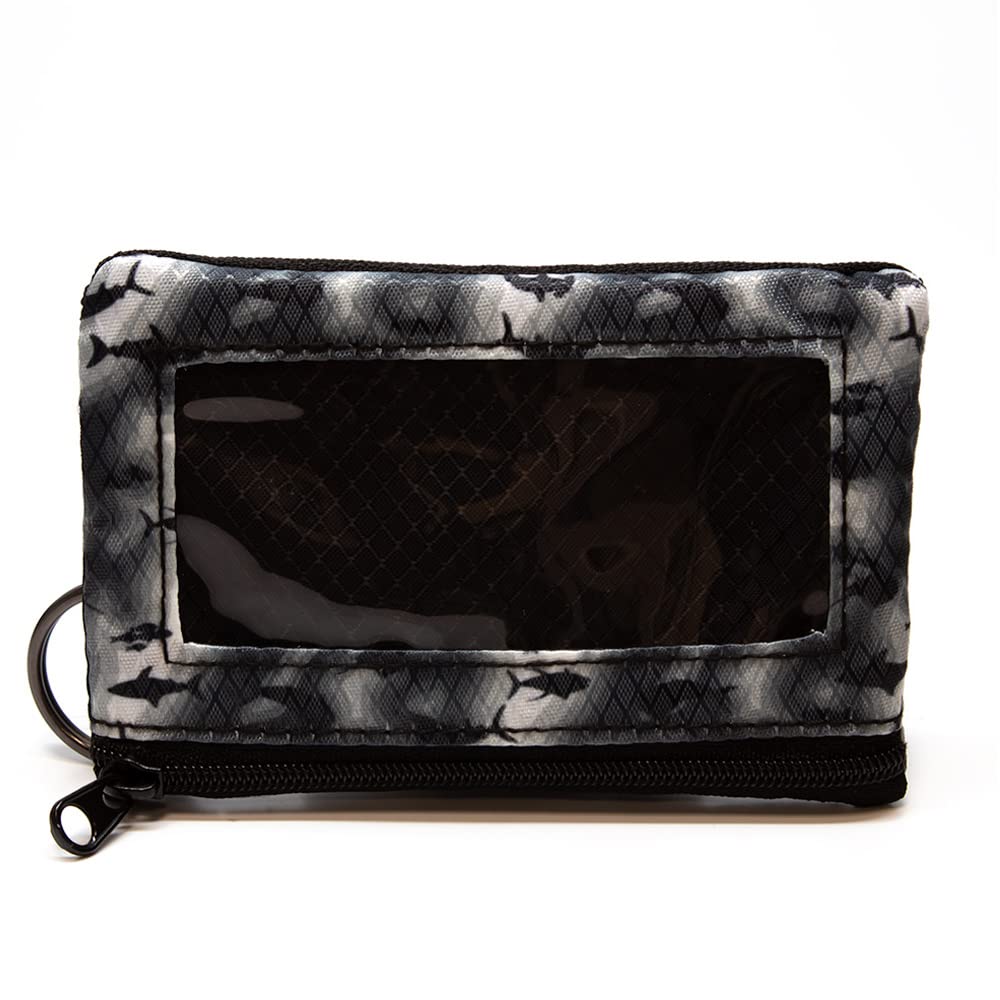 Chums Surfshort Wallet , Nylon, Lightweight (Aqua Flauge Sonar Gray)