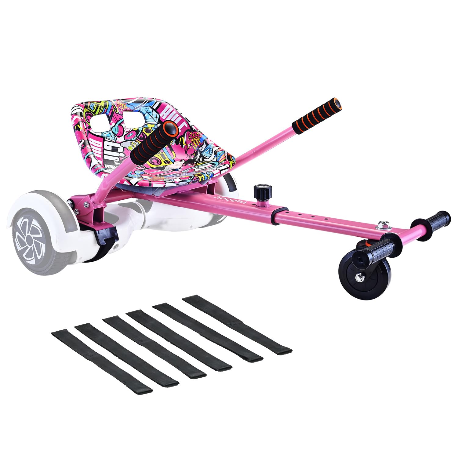 Eco-Friendly Hoverboard Seat Attachment - Cool Seat, Swivel Wheel, Adjustable Length - Compatible With 6.5, 8, 8.5, 10 Hoverboar