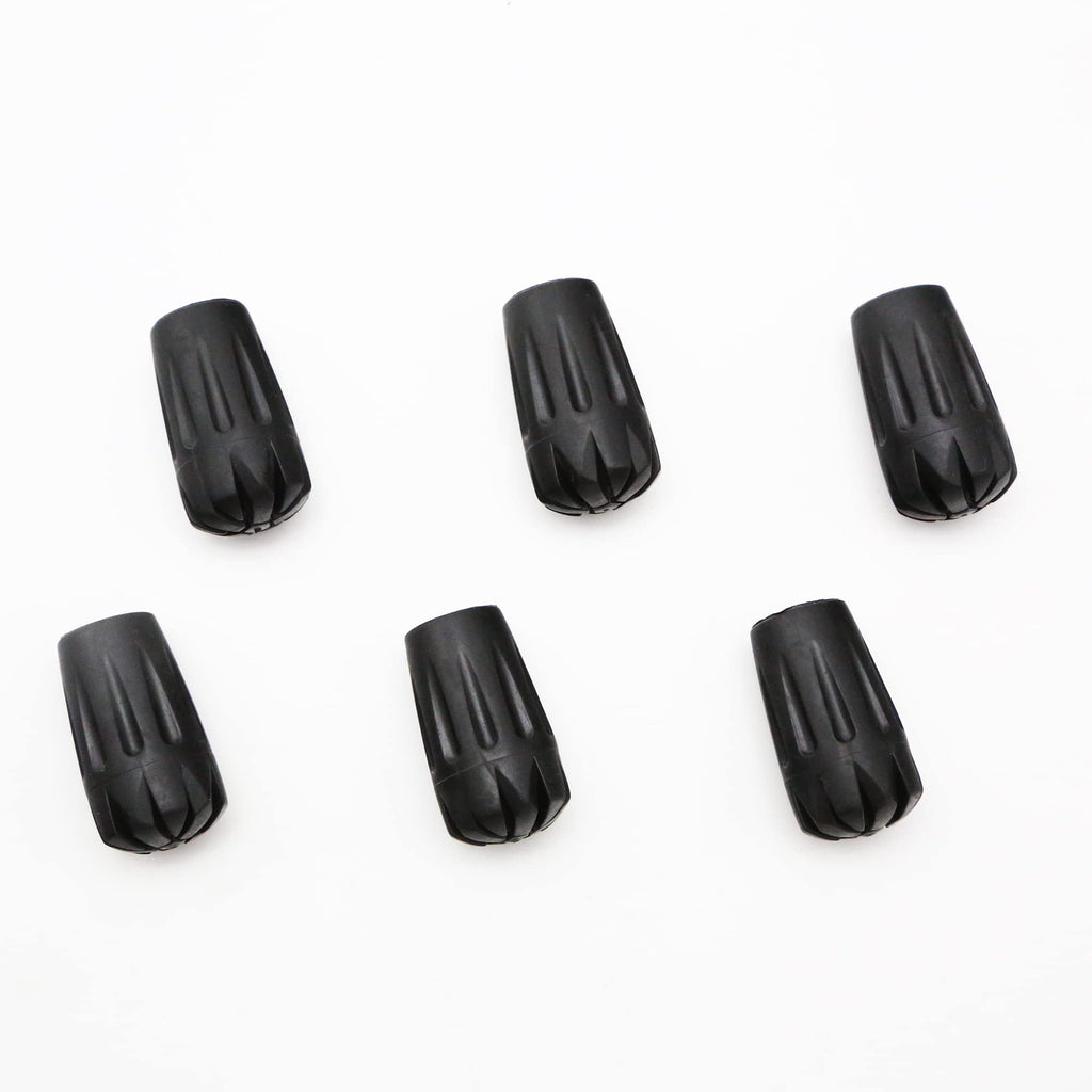 Trekology Trekking Pole Tips - 6Pc/Set Walking Stick Tips Hiking Pole Tips Rubber Tips - Walking Sticks Replacement Tip Protecto