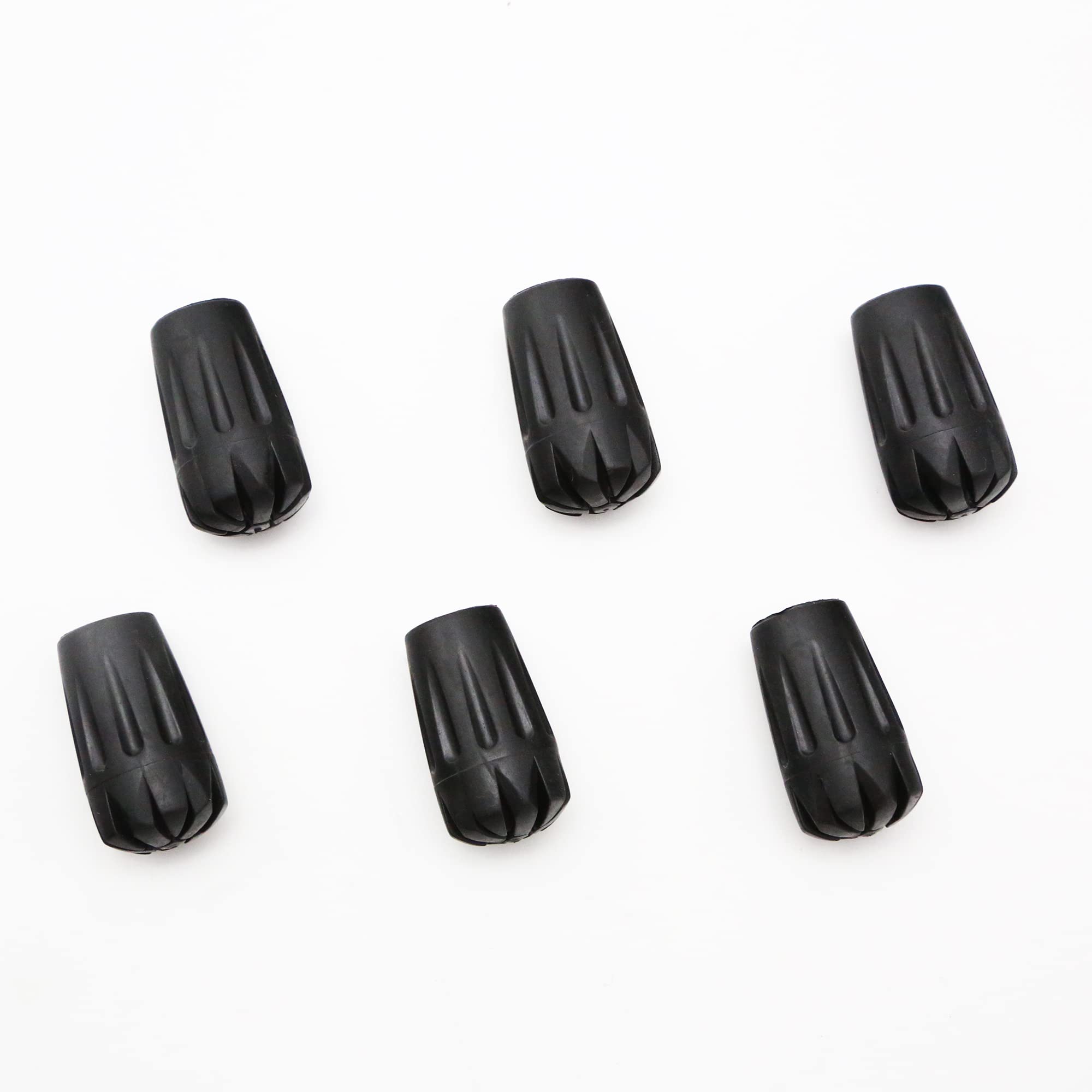 Trekology Trekking Pole Tips - 6Pc/Set Walking Stick Tips Hiking Pole Tips Rubber Tips - Walking Sticks Replacement Tip Protecto
