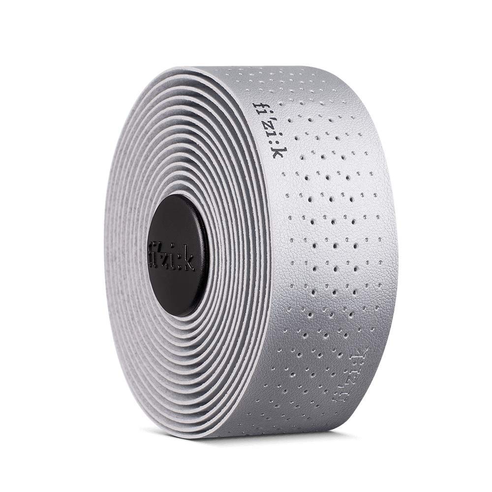 Fizik Tempo Microtex Classic,Road Bike Performance bar Tape, Silver, 2mm