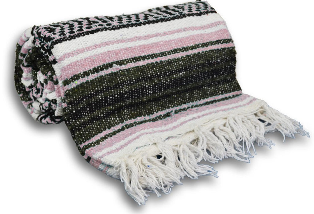 Yogaaccessories Traditional Mexican Yoga Blanket - Pink