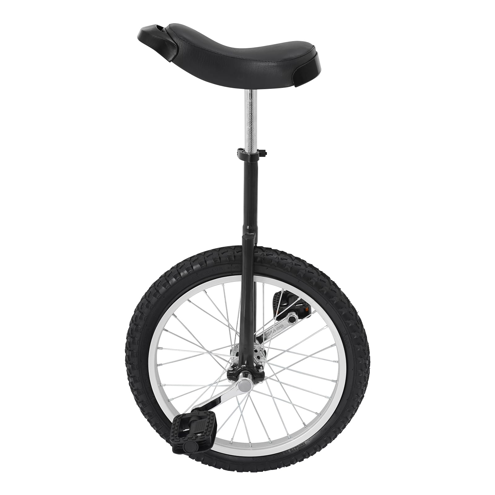 DYNAMI 18 Inch Unicycle with Manganese Steel Frame,Adjustable Height Lightweight Outdoor Unicycle with Leakproof Tire & Curved P