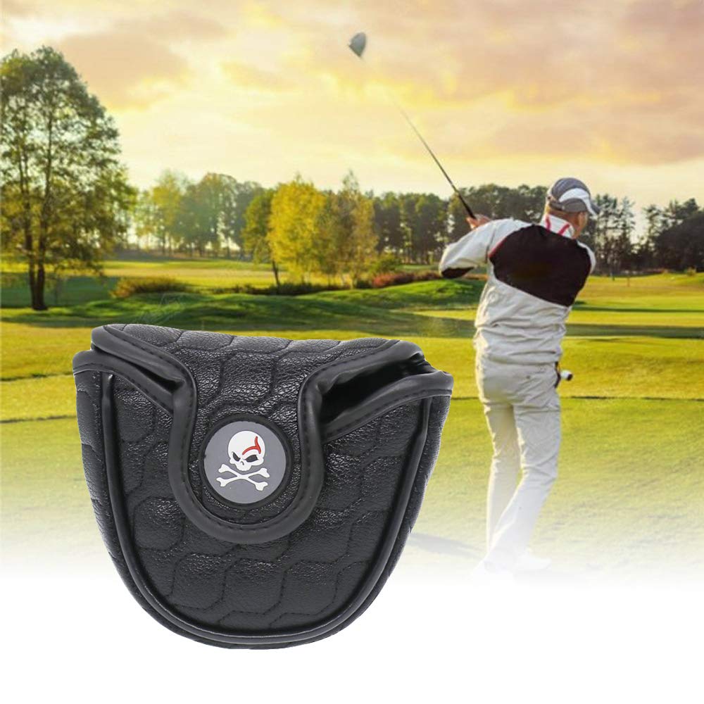 Histar Black Skull Mallet Putter Cover Headcover For Scotty Cameron Odyssey