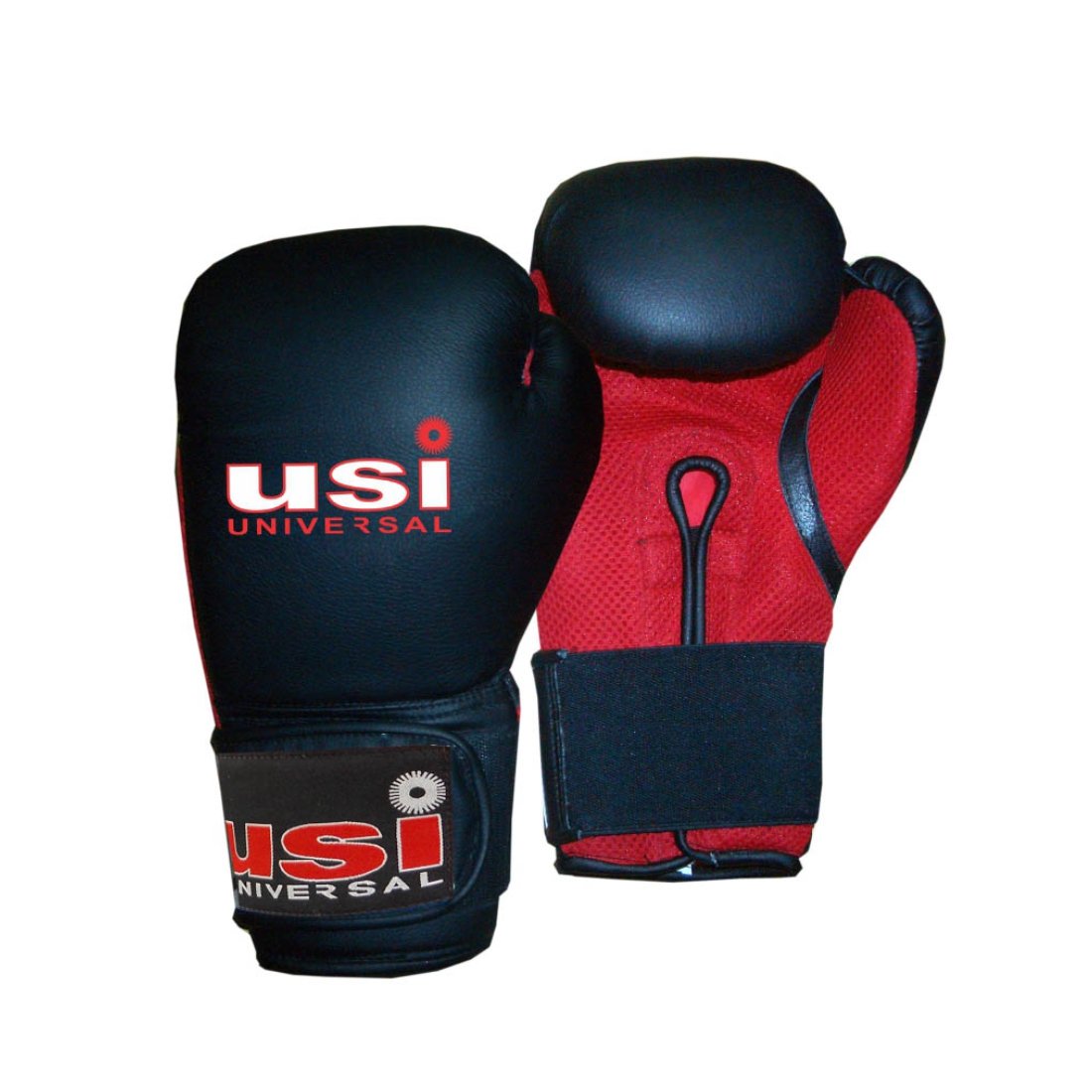USI Crusher Training Boxing/Sparring Gloves, 10oz (Black/Red)