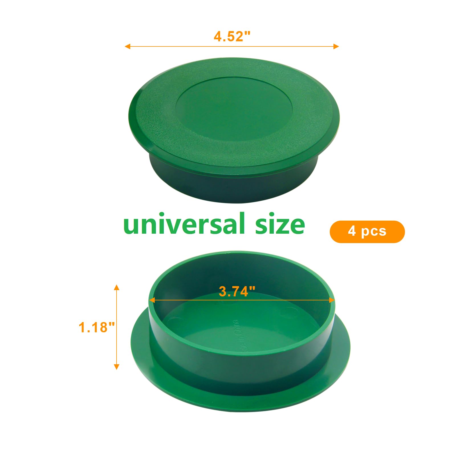 Golf Cup Cover,4 Pcs Golf Hole Putting Green Cup Golf Practice Training Green Hole Cup Covers,Universal Dimensions For Golf Hole
