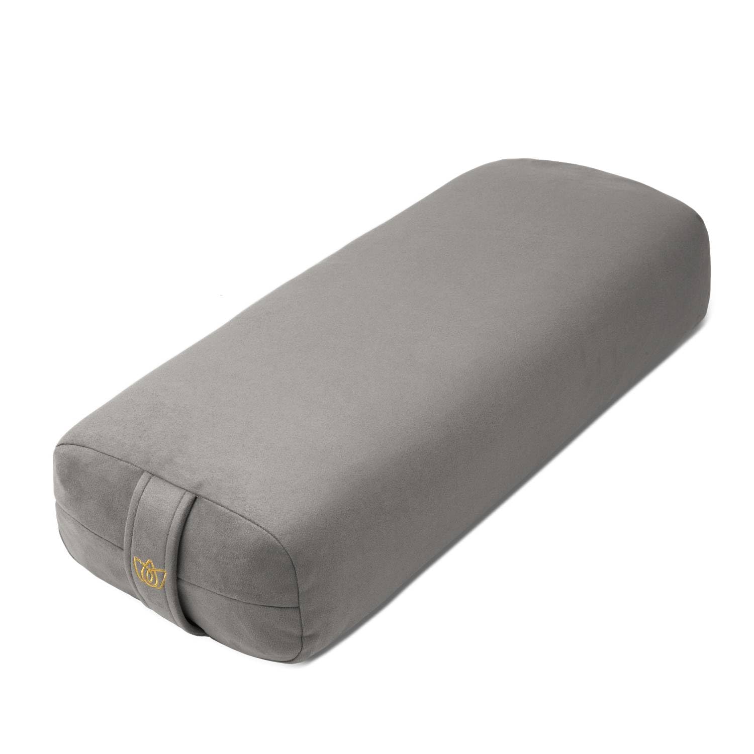 Florensi Yoga Bolster Pillow - Luxurious Velvet Bolster For Restorative Yoga - Large Rectangular Cushion With Carry Handle - Sup