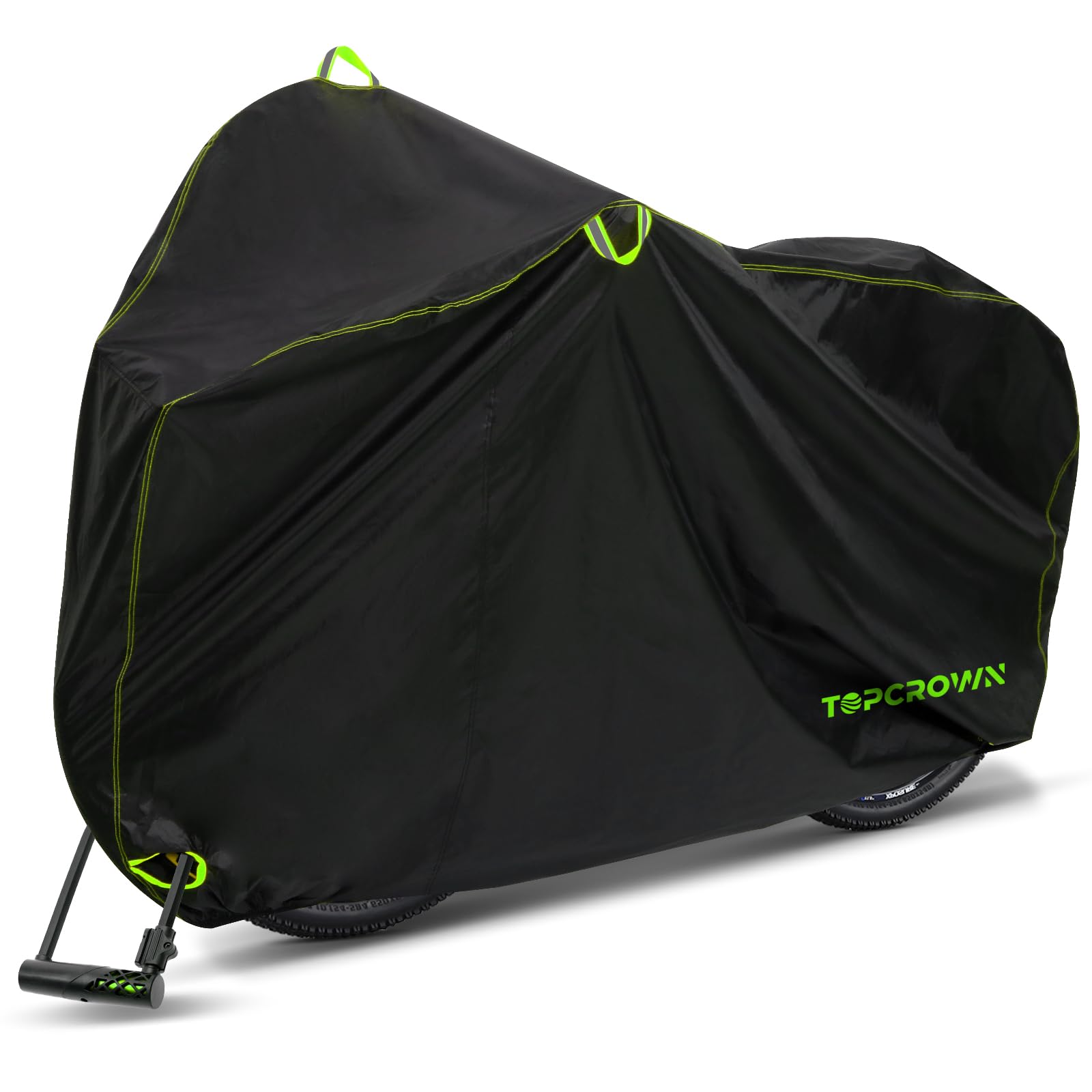 Topcrown Bike Cover Waterproof Outdoor Storage For 1/2/3 Bike Up To 29'', Bicycle Cover With Storage Bag, Rain/Snow/Uv/Dust/Wind