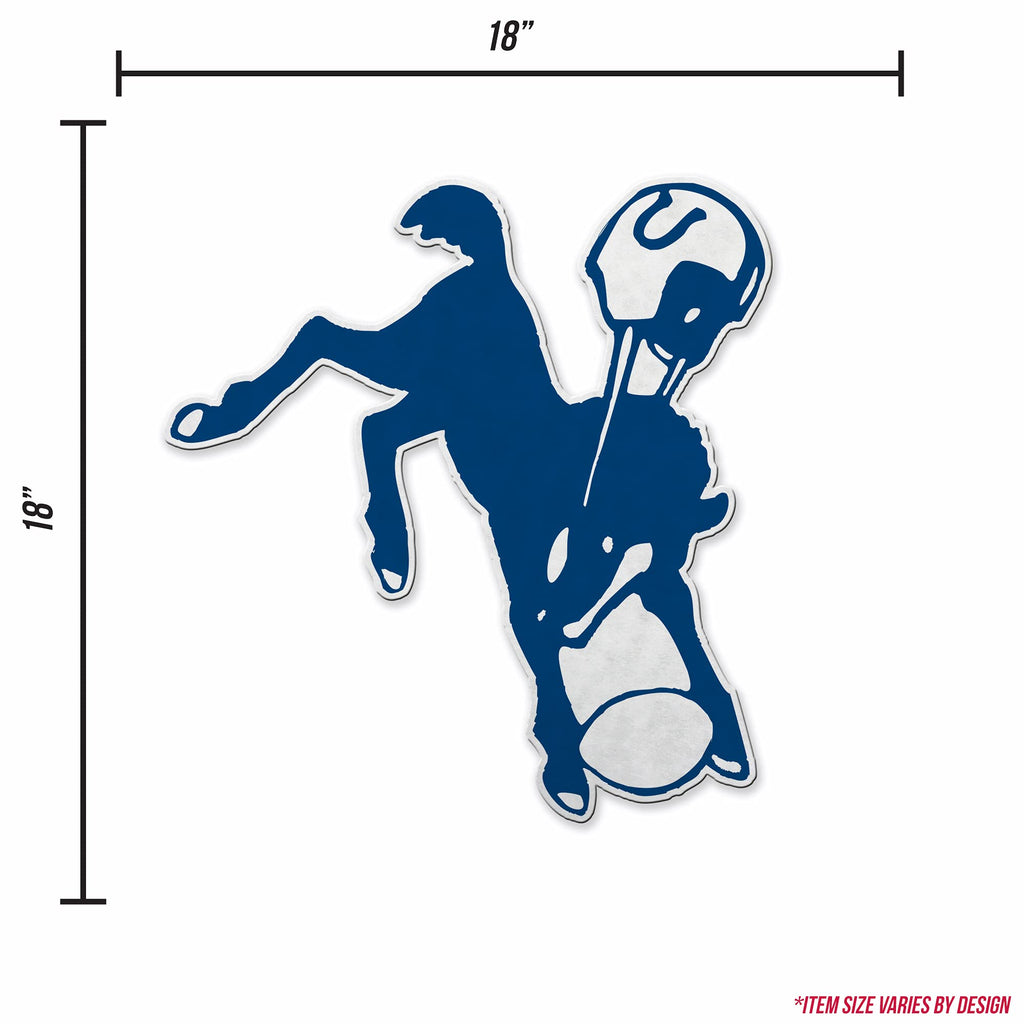 Rico Industries Nfl Football Indianapolis Colts Retro Shape Cut Pennant - Home And Living Room D  Cor - Soft Felt Ez To Hang
