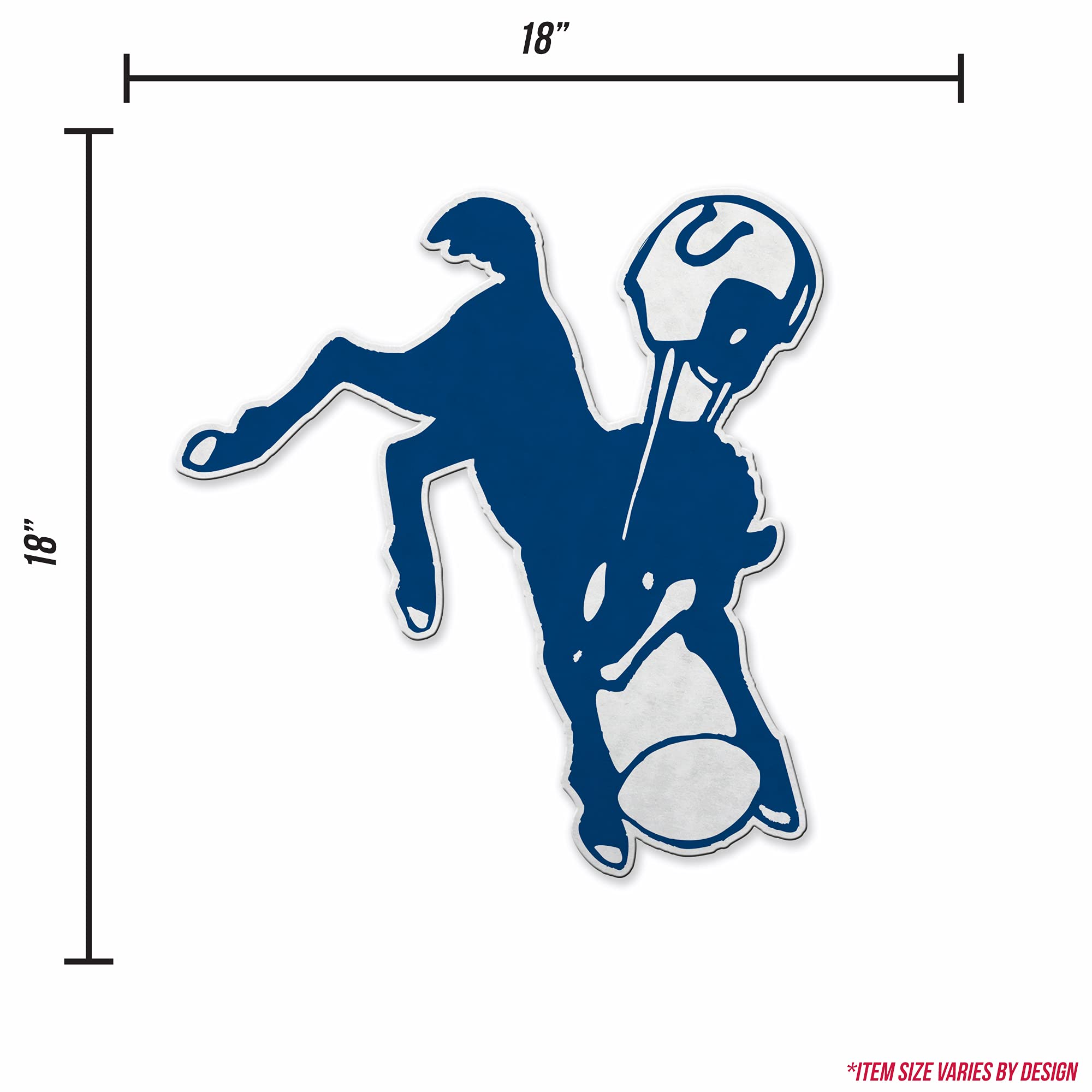 Rico Industries Nfl Football Indianapolis Colts Retro Shape Cut Pennant - Home And Living Room D  Cor - Soft Felt Ez To Hang