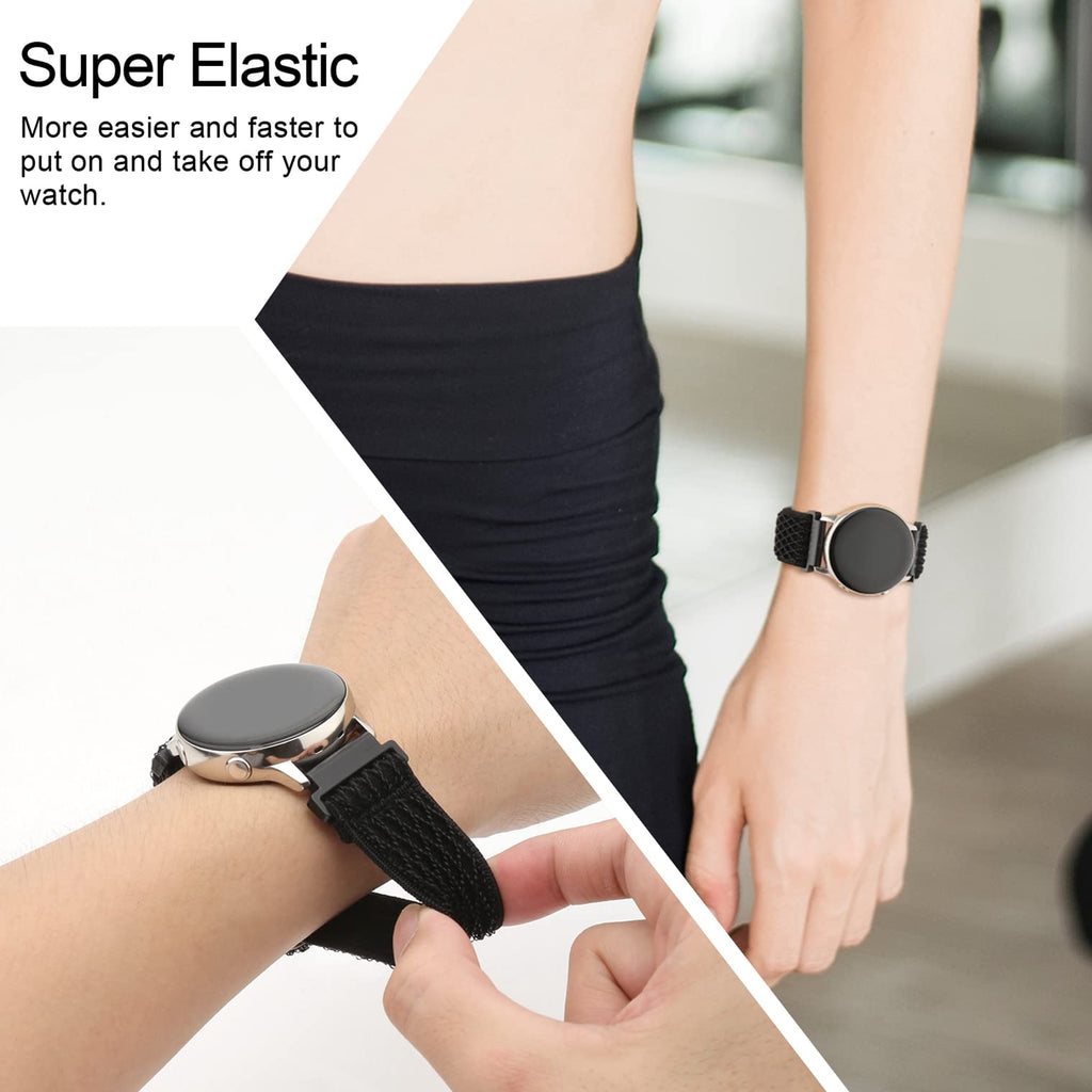 Sunnyson 6 Pack Stretchy Nylon Watch Bands Compatible With Samsung Galaxy Active 2 Watch Bandsgalaxy Watch 4 Band 40Mm 44Mmgalax