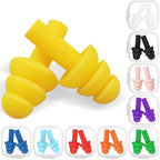 10 Pairs Swimming Earplugs Silicone Noise Cancelling Ear Plugs Reusable Waterproof Earplugs With Case For Swimming And Sleeping,