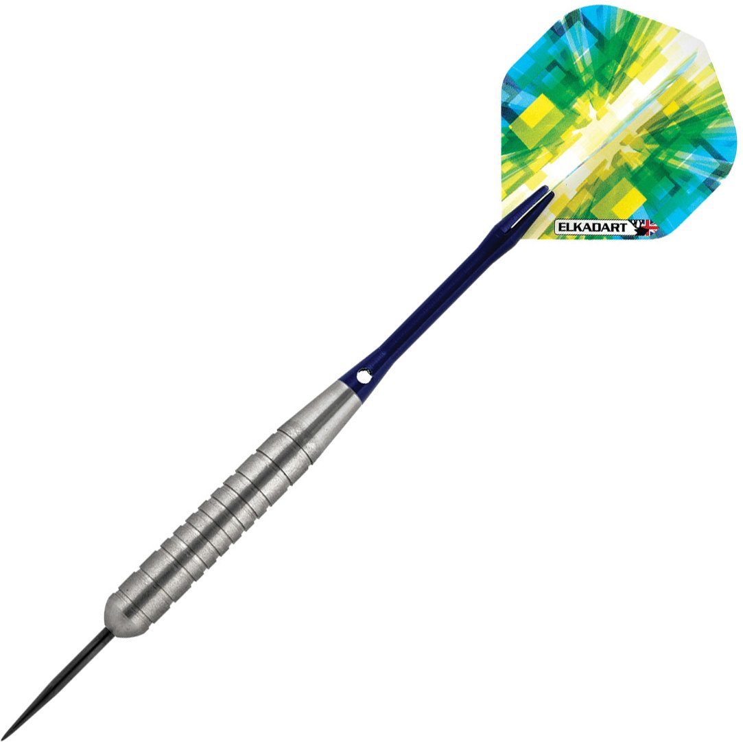 Elkadart Prism Steel Tip Darts With Storage/Travel Case, 23 Grams, Gray