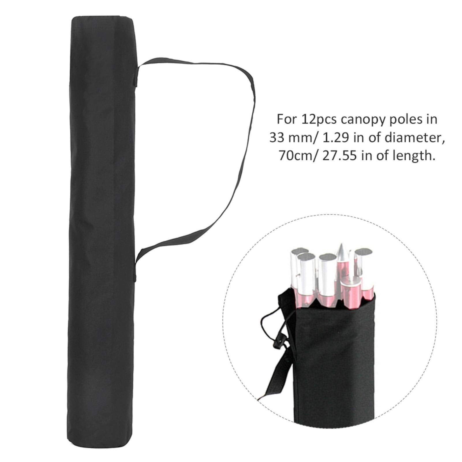 Keenso Camping Storage Bag,Multifunction Outdoor Camping Organizer Pouch Canopy Pole Storage Bag Tent Accessories